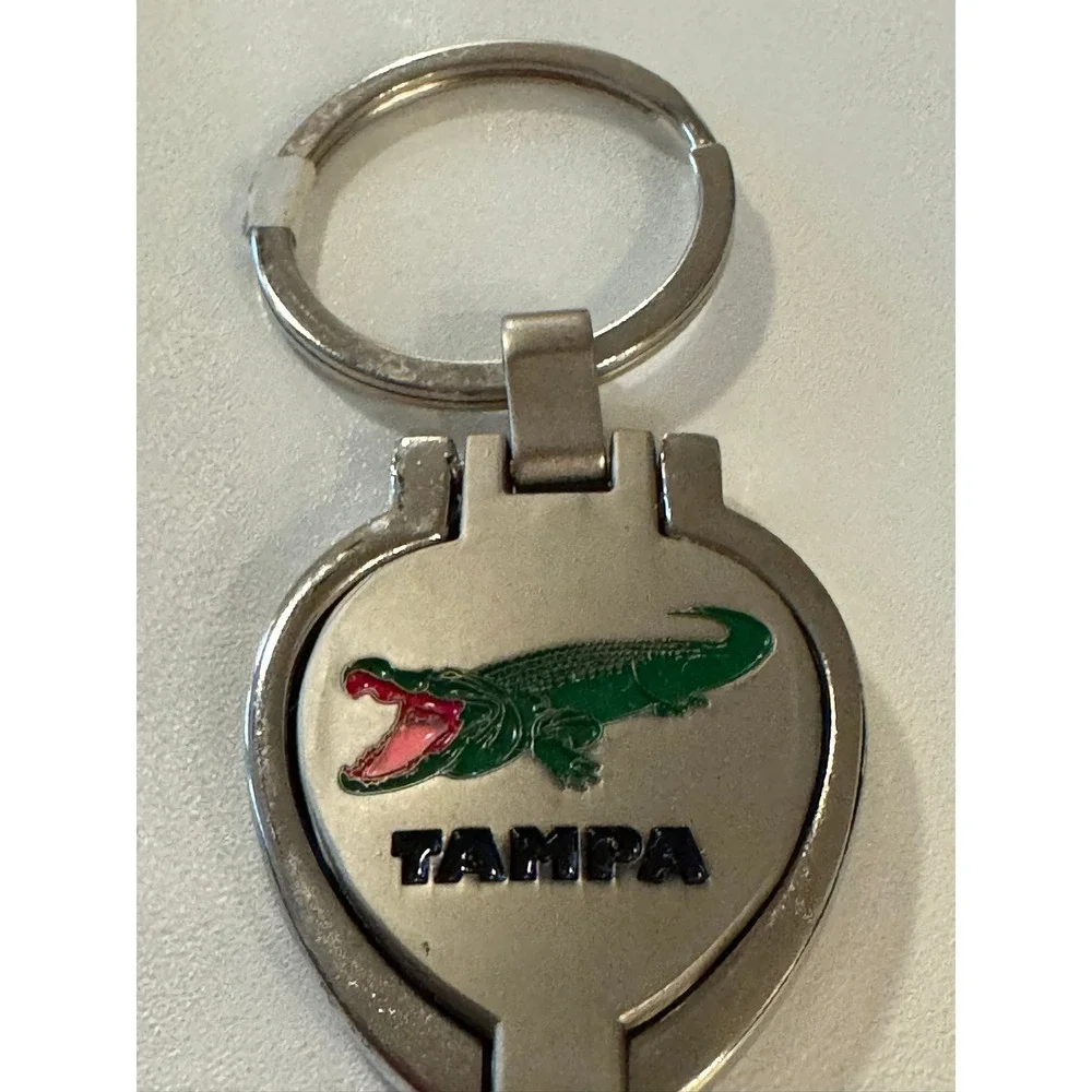 Tampa Florida Gator Alligator Photo‎ Frame Keychain Souvenir
